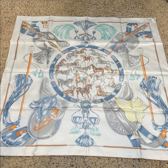 Hermes Silk Carre Cavalcades Scarves - Picture 5 of 7